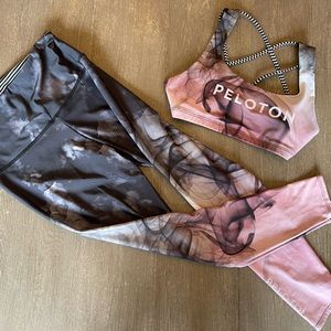 Peloton x Onzie rare SMOKE unicorn set EUC